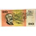 AUSTRALIA 1967 . TWENTY 20 DOLLAR BANKNOTE . COOMBS/RANDALL